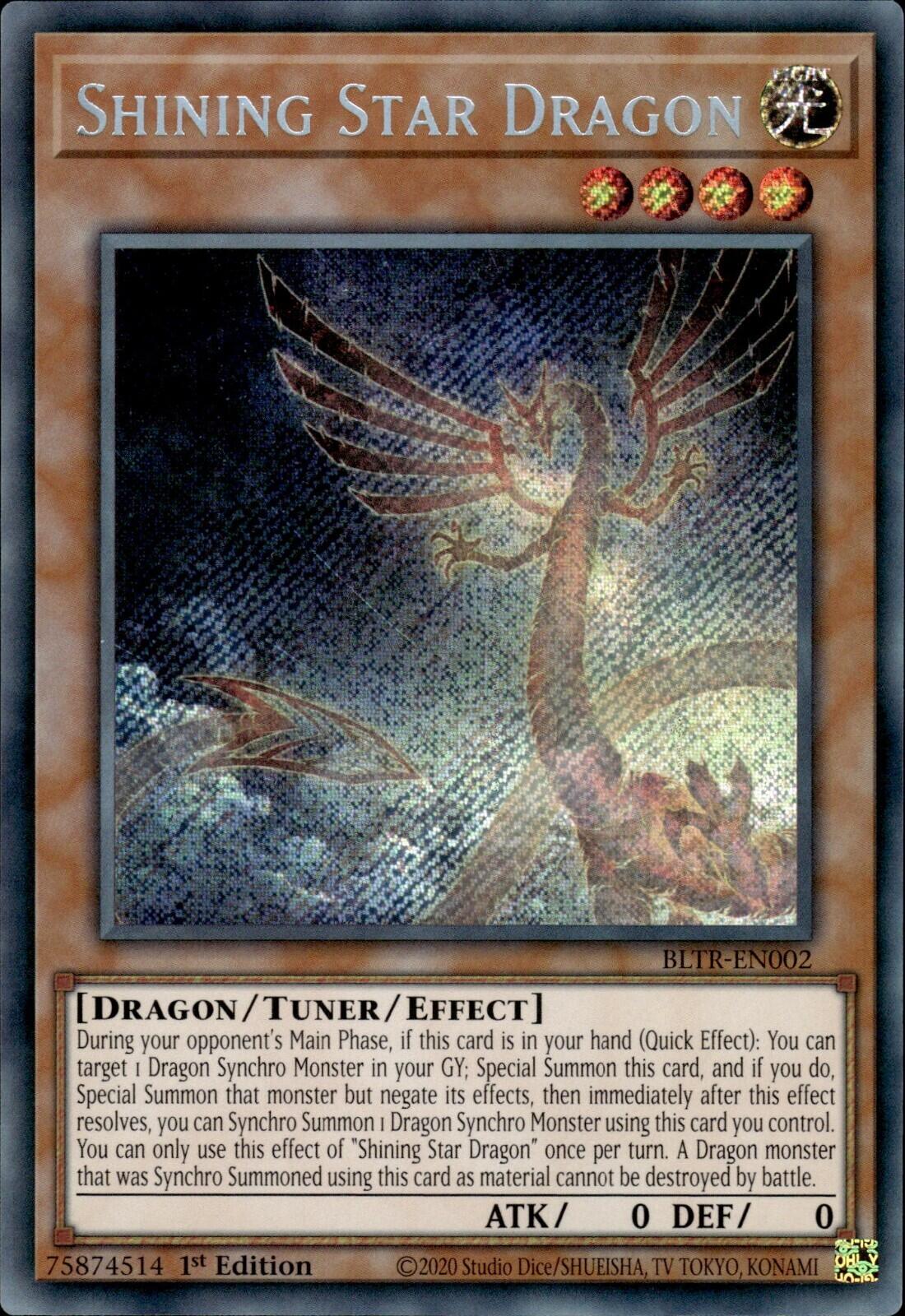 Shining Star Dragon [BLTR-EN002] Secret Rare | Fandemonia Ltd