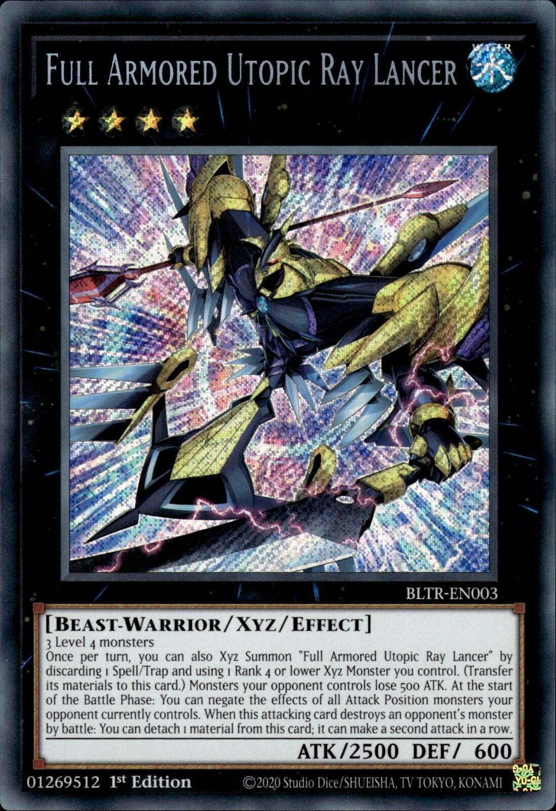 Full Armored Utopic Ray Lancer [BLTR-EN003] Secret Rare | Fandemonia Ltd