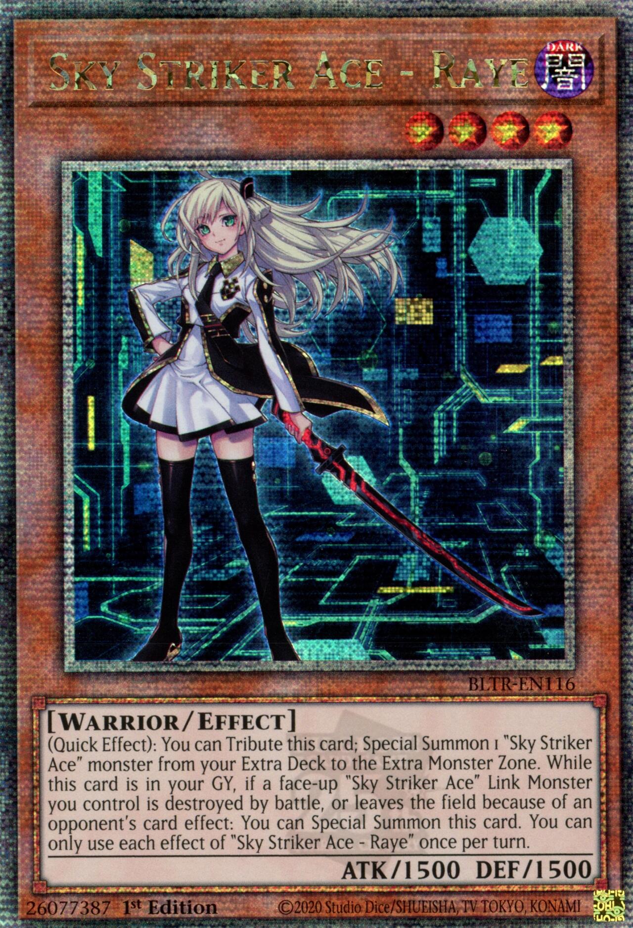 Sky Striker Ace - Raye (Quarter Century Secret Rare) [BLTR-EN116] Quarter Century Secret Rare | Fandemonia Ltd