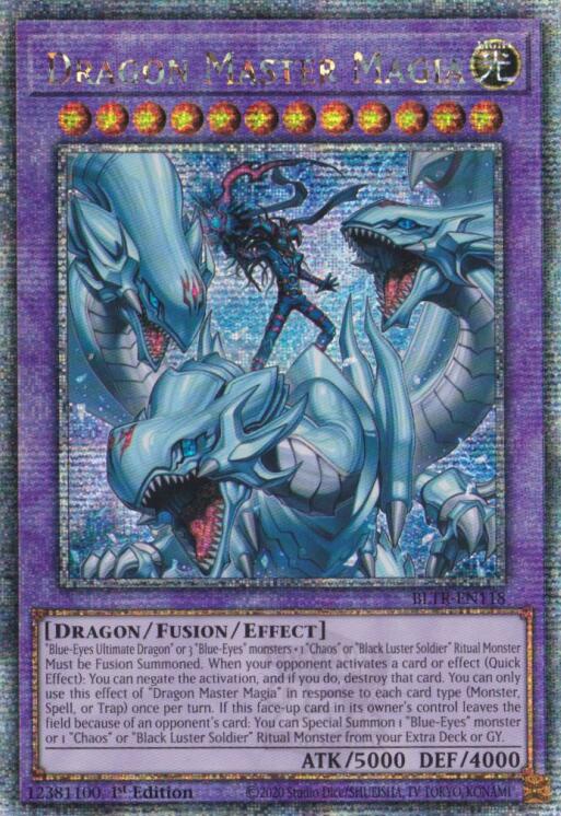 Dragon Master Magia (Quarter Century Secret Rare) [BLTR-EN118] Quarter Century Secret Rare | Fandemonia Ltd