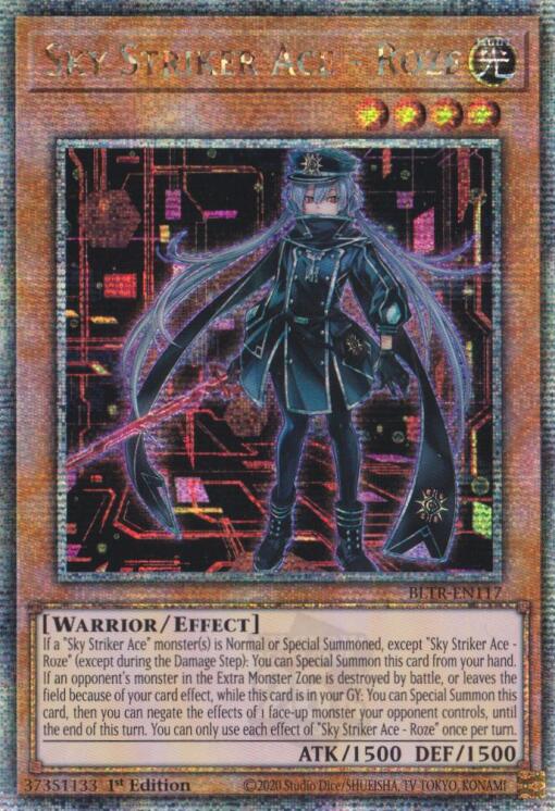 Sky Striker Ace - Roze (Alternate Art) (Quarter Century Secret Rare) [BLTR-EN117] Quarter Century Secret Rare | Fandemonia Ltd