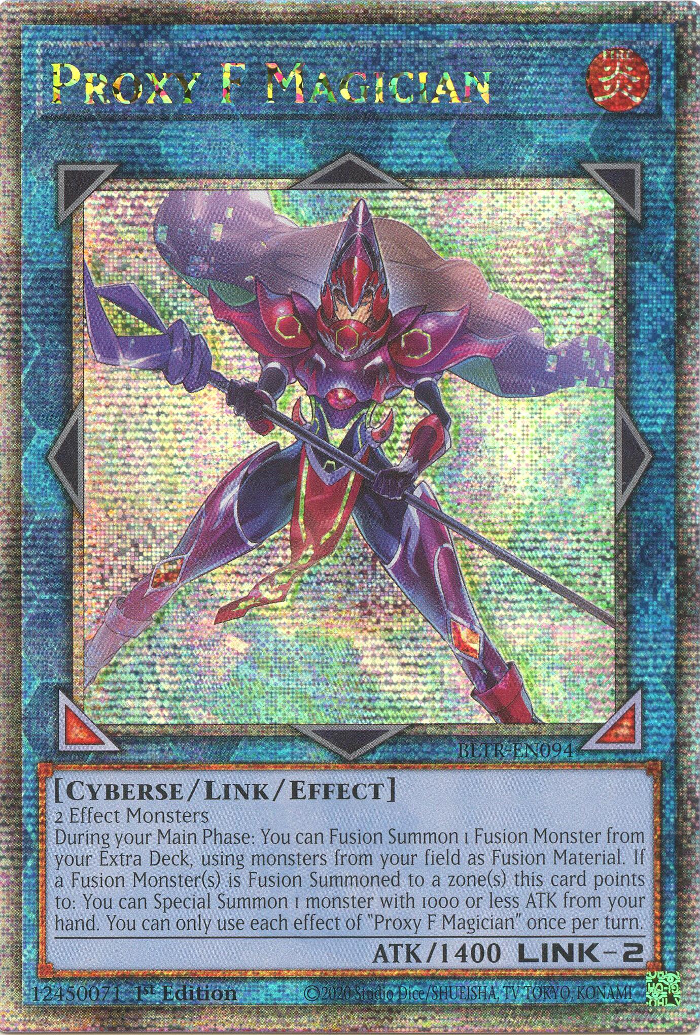 Proxy F Magician (Quarter Century Secret Rare) [BLTR-EN094] Quarter Century Secret Rare | Fandemonia Ltd