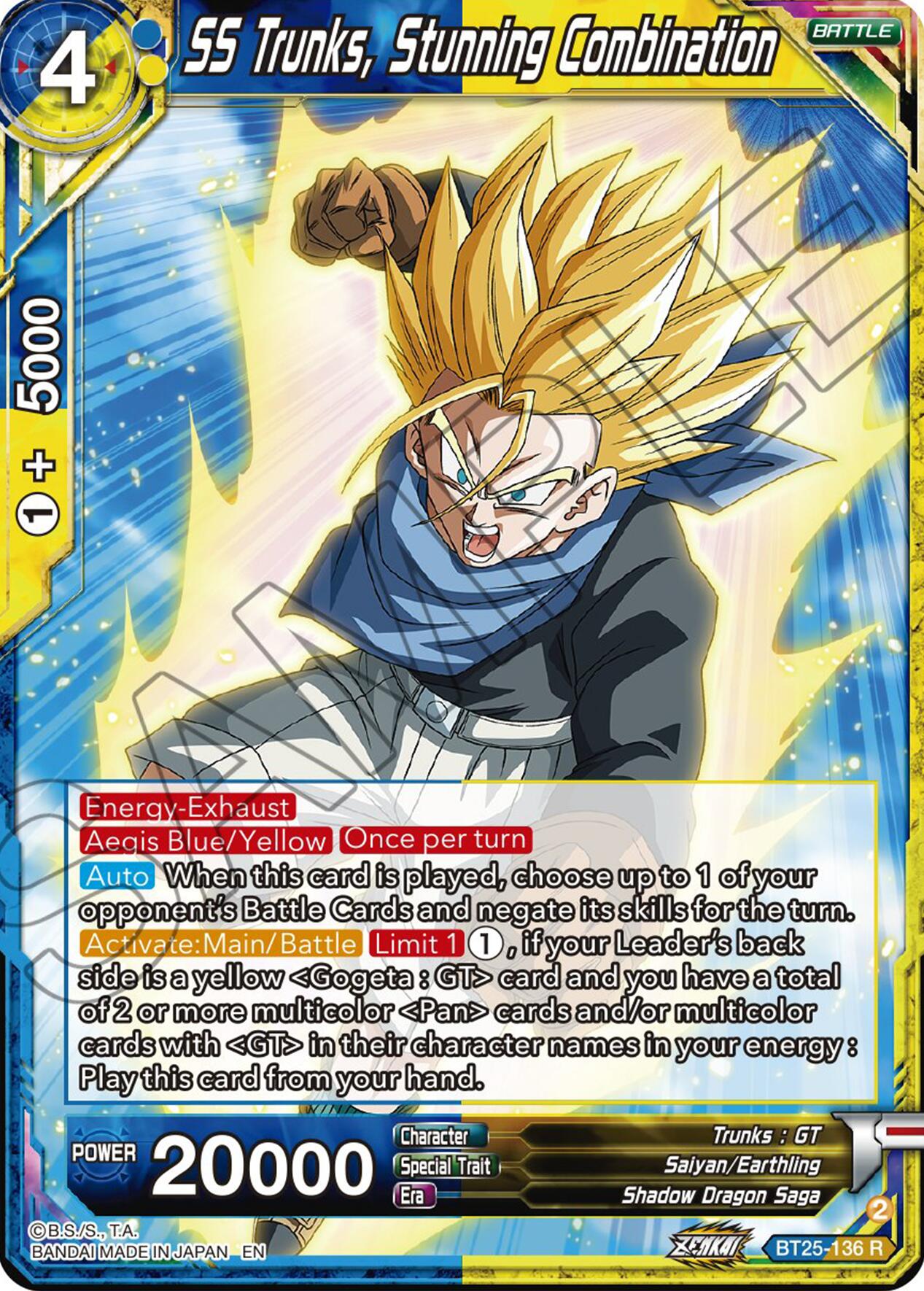 SS Trunks, Stunning Combination (BT25-136) [Legend of the Dragon Balls] | Fandemonia Ltd