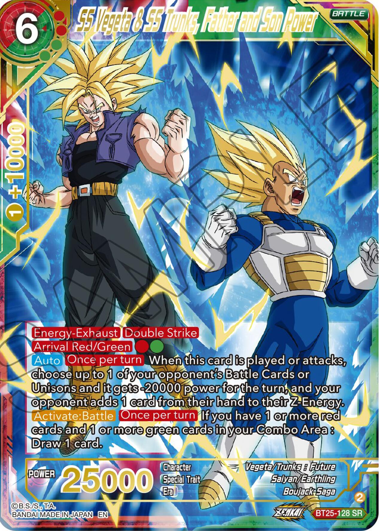 SS Vegeta & SS Trunks, Father and Son Power (BT25-128) [Legend of the Dragon Balls] | Fandemonia Ltd