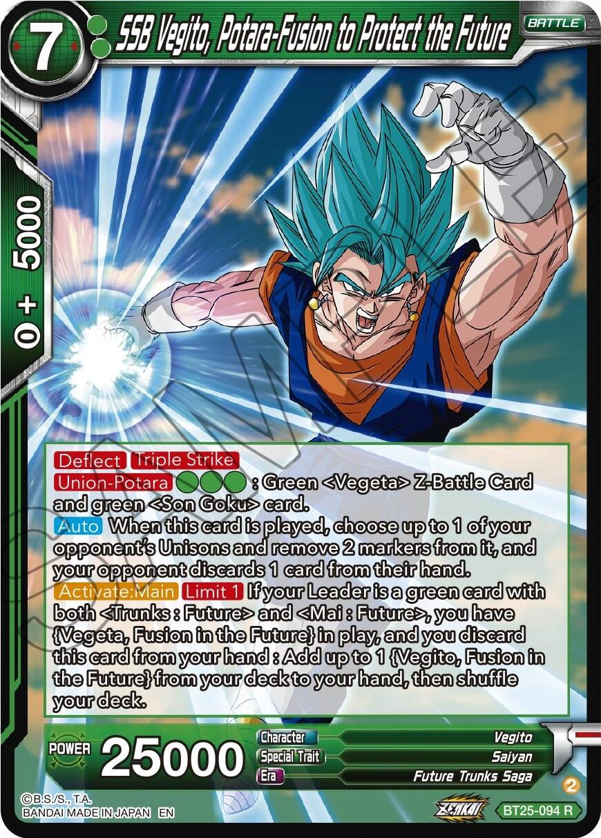 SSB Vegito, Potara-Fusion to Protect the Future (BT25-094) [Legend of the Dragon Balls] | Fandemonia Ltd