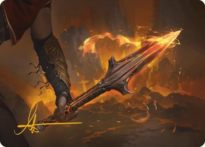 The Spear of Leonidas Art Card (Gold-Stamped Signature) [Assassin's Creed Art Series] | Fandemonia Ltd