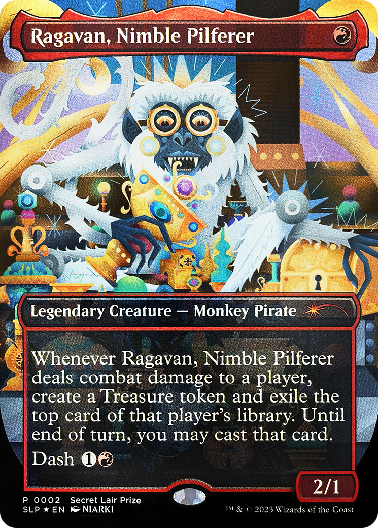 Ragavan, Nimble Pilferer (Borderless) [Secret Lair Showdown] | Fandemonia Ltd