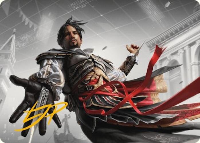 Ezio Auditore da Firenze Art Card (Gold-Stamped Signature) [Assassin's Creed Art Series] | Fandemonia Ltd