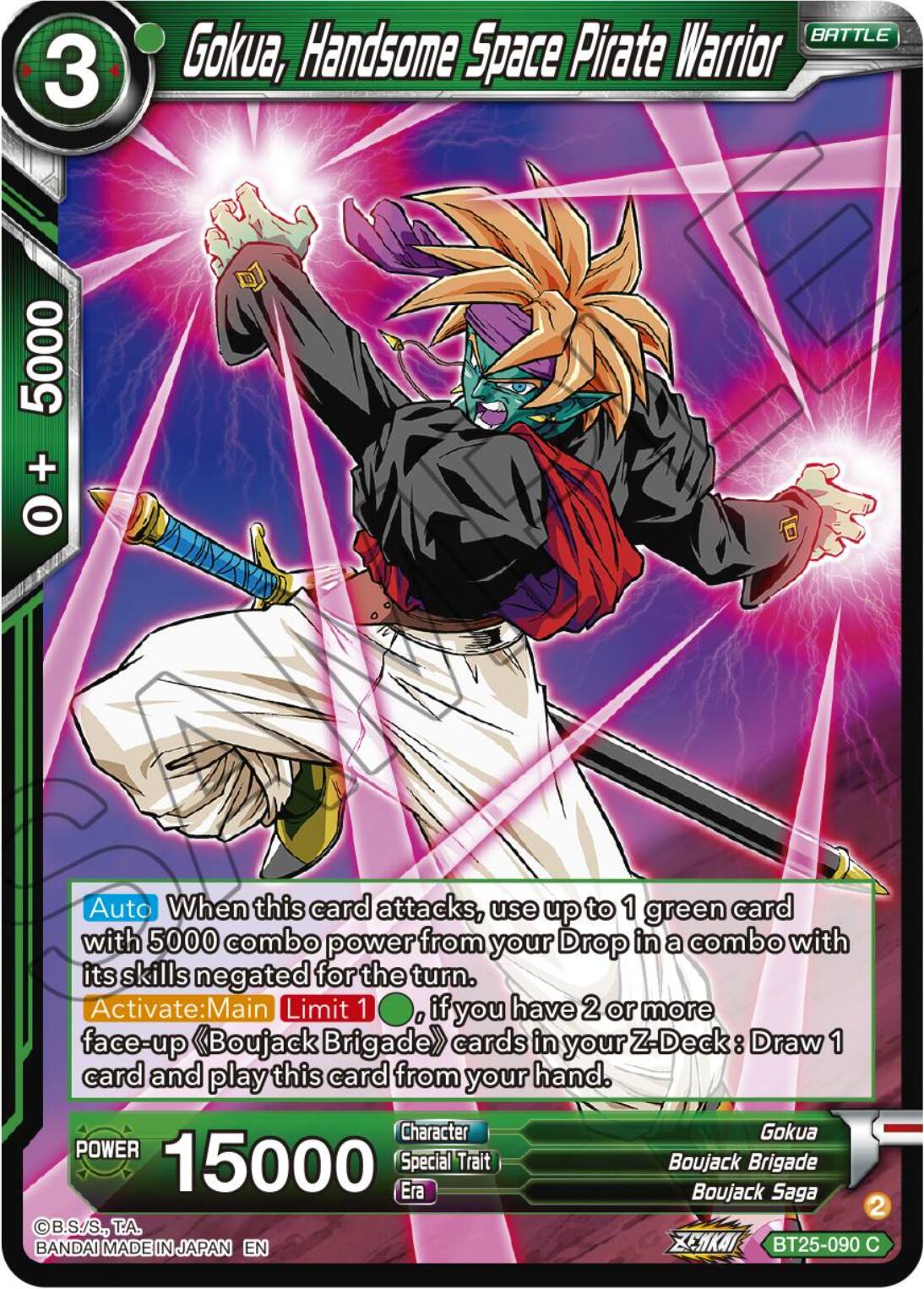 Gokua, Handsome Space Pirate Warrior (BT25-090) [Legend of the Dragon Balls] | Fandemonia Ltd