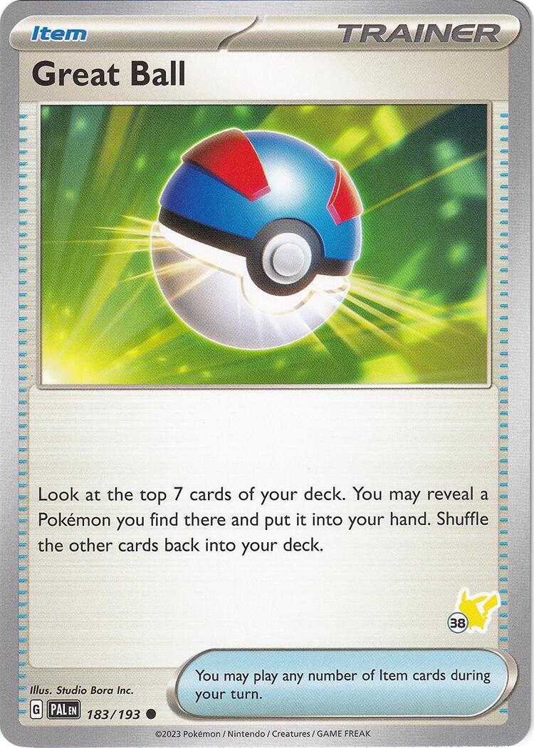 Great Ball (183/193) (Pikachu Stamp #38) [Battle Academy 2024] | Fandemonia Ltd