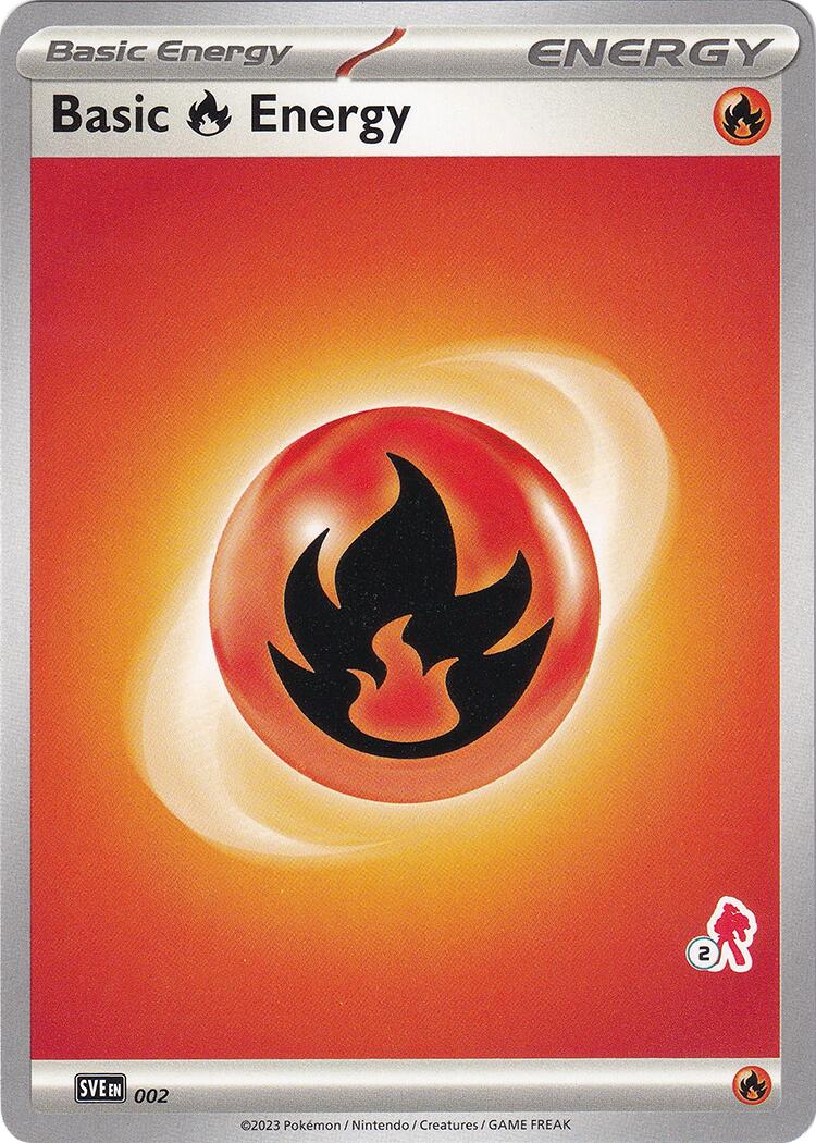 Basic Fire Energy (002) (Armarouge Stamp #2) [Battle Academy 2024] | Fandemonia Ltd