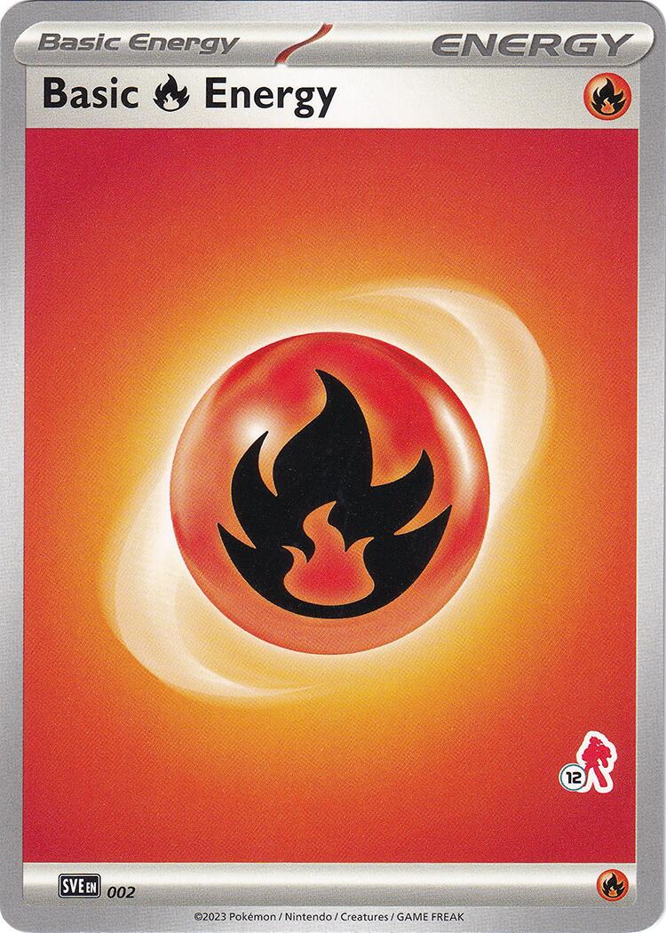 Basic Fire Energy (002) (Armarouge Stamp #12) [Battle Academy 2024] | Fandemonia Ltd