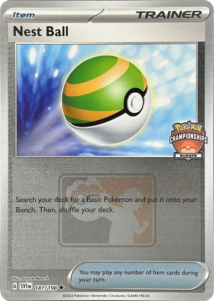 Nest Ball (181/198) (2024 Europe Championships) [League & Championship Cards] | Fandemonia Ltd