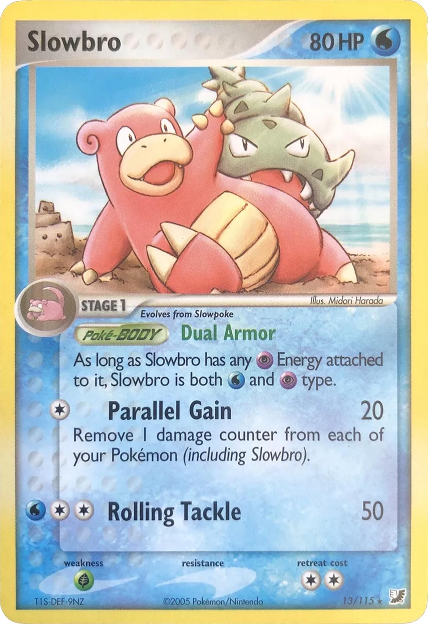 Slowbro (13/115) (Theme Deck Exclusives) [EX: Unseen Forces] | Fandemonia Ltd