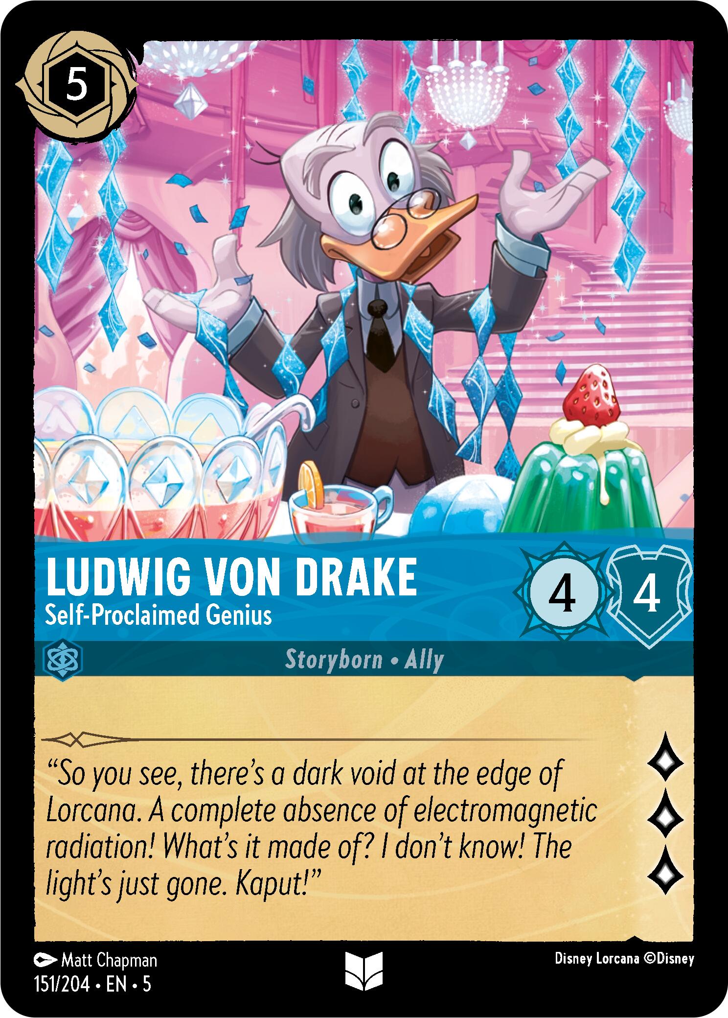 Ludwig Von Drake - Self-Proclaimed Genius (151/204) [Shimmering Skies] | Fandemonia Ltd