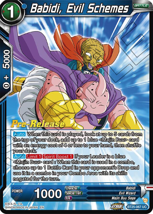 Babidi, Evil Schemes (BT25-067) [Legend of the Dragon Balls Prerelease Promos] | Fandemonia Ltd