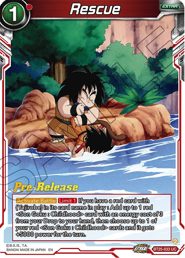 Rescue (BT25-033) [Legend of the Dragon Balls Prerelease Promos] | Fandemonia Ltd