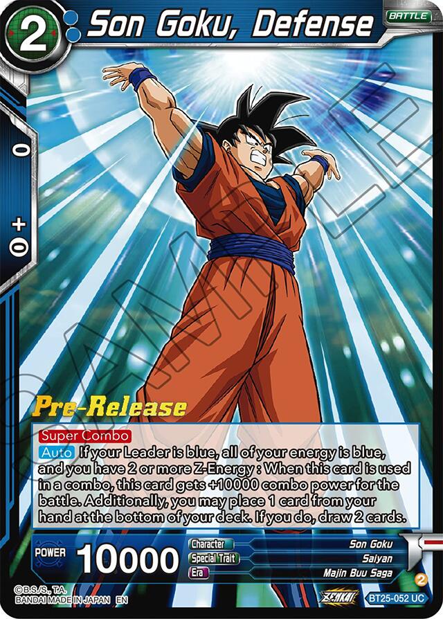 Son Goku, Defense (BT25-052) [Legend of the Dragon Balls Prerelease Promos] | Fandemonia Ltd