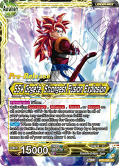 SS4 Son Goku & SS4 Vegeta // SS4 Gogeta, Strongest Fusion Explosion (BT25-098) [Legend of the Dragon Balls Prerelease Promos] | Fandemonia Ltd