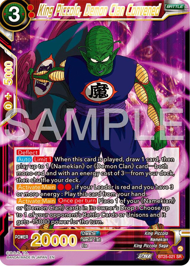 King Piccolo, Demon Clan Convened (BT25-021) [Legend of the Dragon Balls] | Fandemonia Ltd