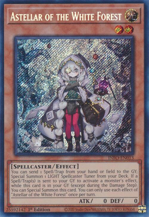 Astellar of the White Forest [INFO-EN013] Secret Rare | Fandemonia Ltd