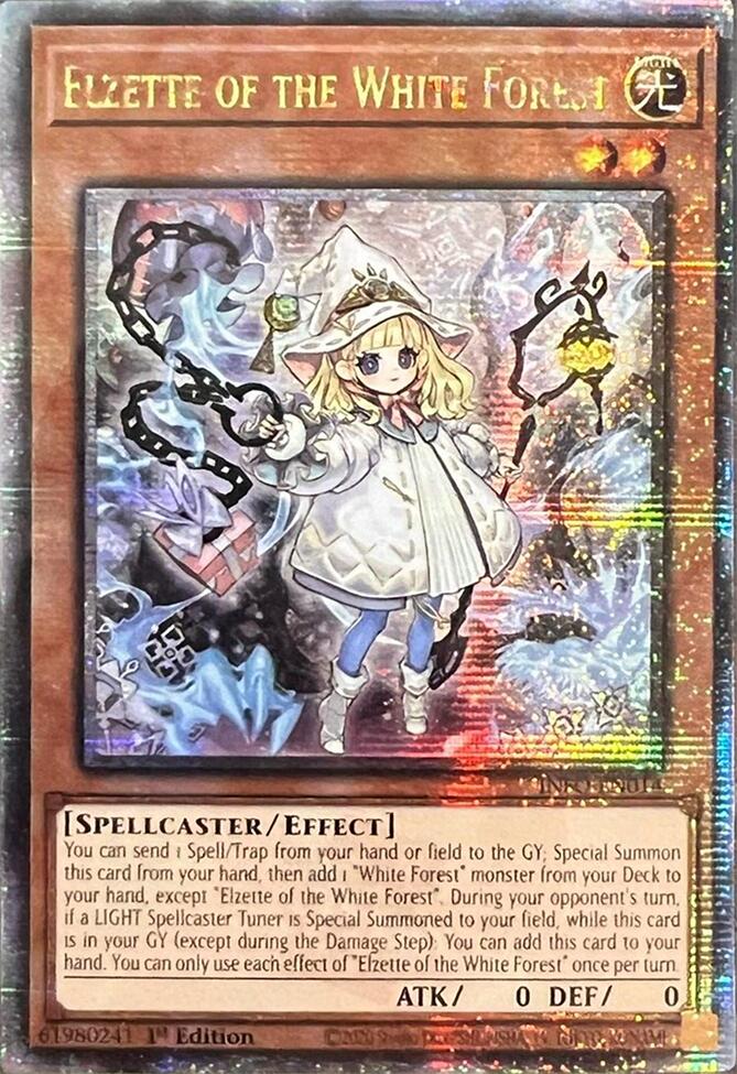 Elzette of the White Forest (Quarter Century Secret Rare) [INFO-EN014] Quarter Century Secret Rare | Fandemonia Ltd