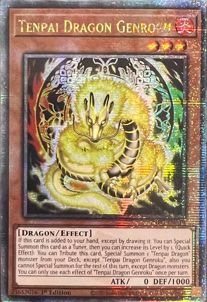 Tenpai Dragon Genroku (Quarter Century Secret Rare) [INFO-EN019] Quarter Century Secret Rare | Fandemonia Ltd