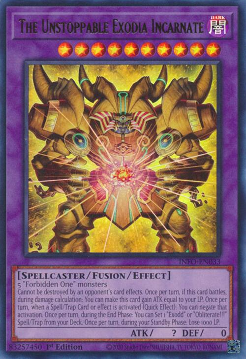 The Unstoppable Exodia Incarnate [INFO-EN033] Ultra Rare | Fandemonia Ltd