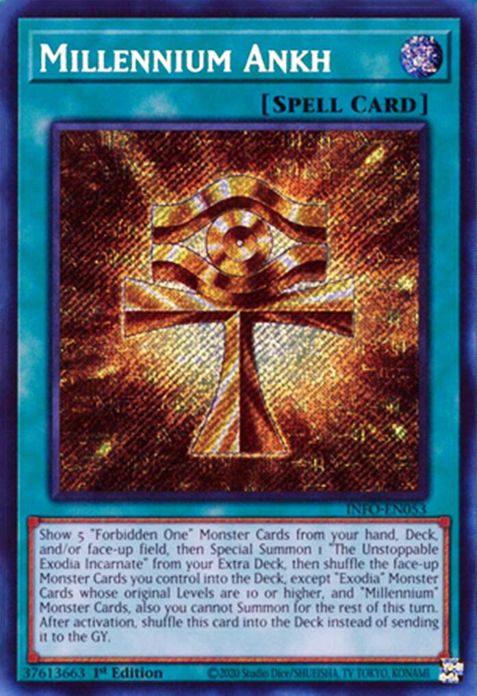 Millennium Ankh [INFO-EN053] Secret Rare | Fandemonia Ltd