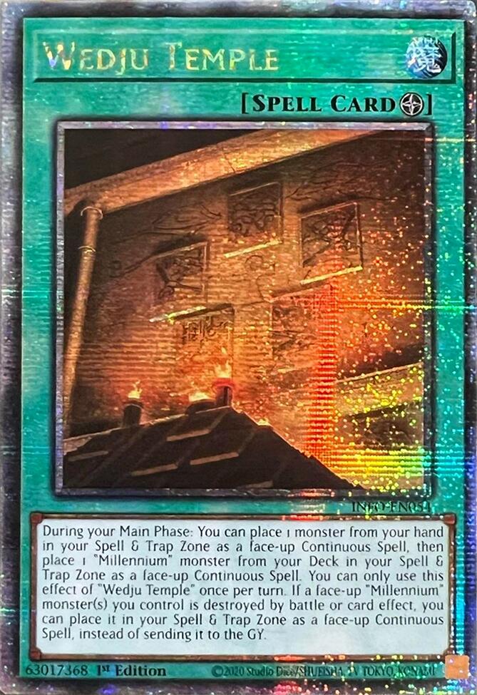 Wedju Temple (Quarter Century Secret Rare) [INFO-EN054] Quarter Century Secret Rare | Fandemonia Ltd