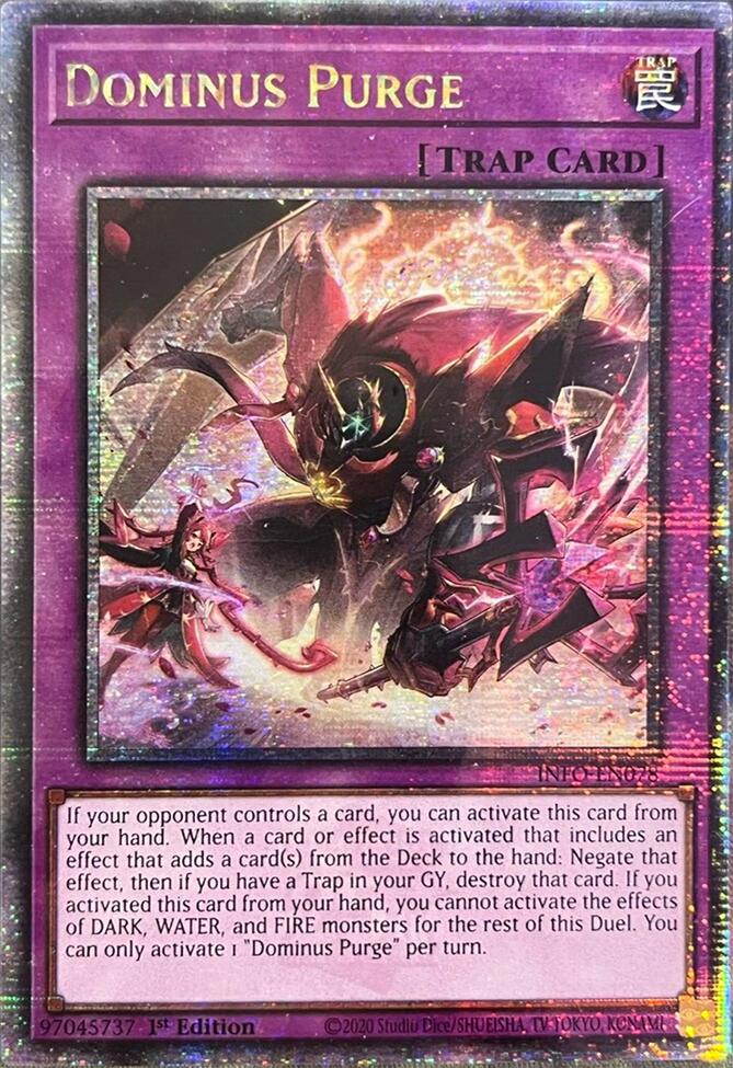 Dominus Purge (Quarter Century Secret Rare) [INFO-EN078] Quarter Century Secret Rare | Fandemonia Ltd