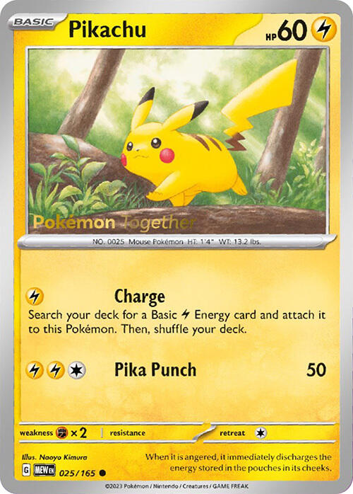 Pikachu (025/165) (PokePost Promo) [Scarlet & Violet 151] | Fandemonia Ltd