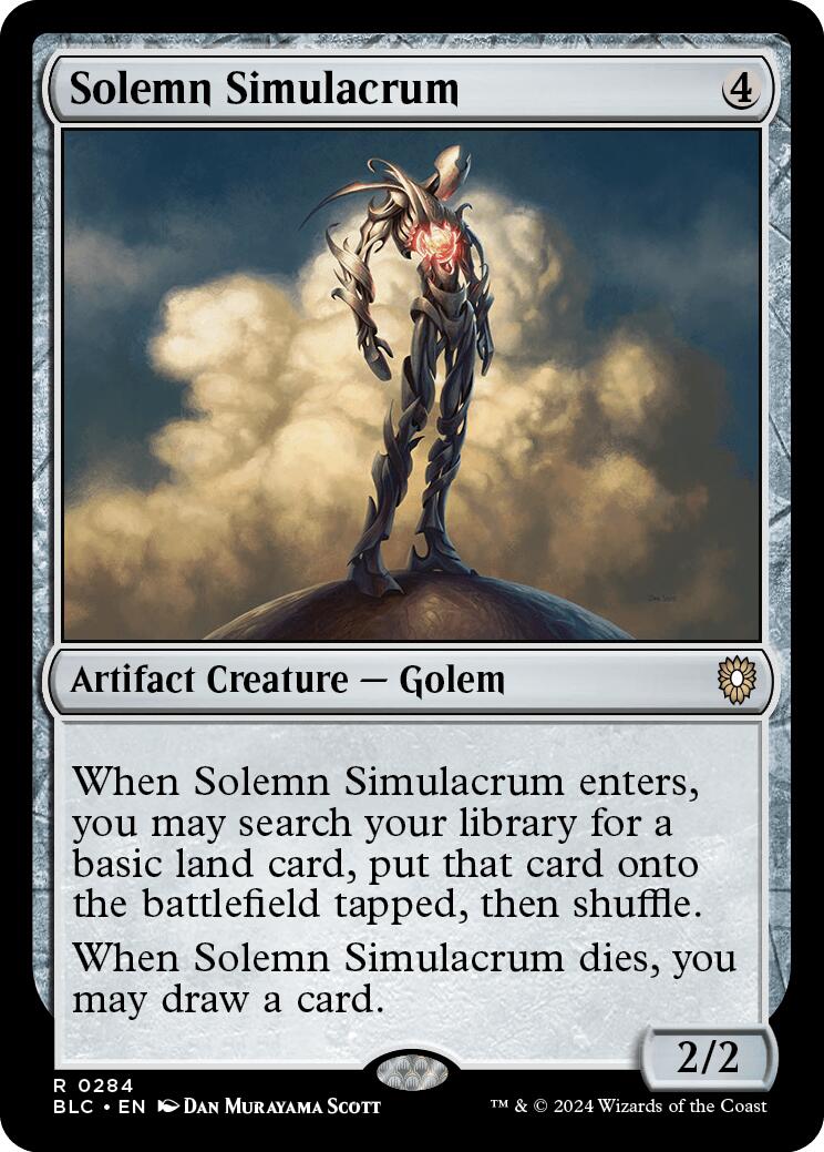 Solemn Simulacrum [Bloomburrow Commander] | Fandemonia Ltd