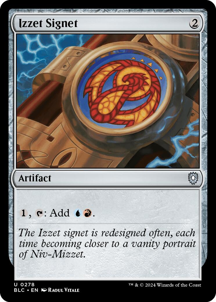 Izzet Signet [Bloomburrow Commander] | Fandemonia Ltd