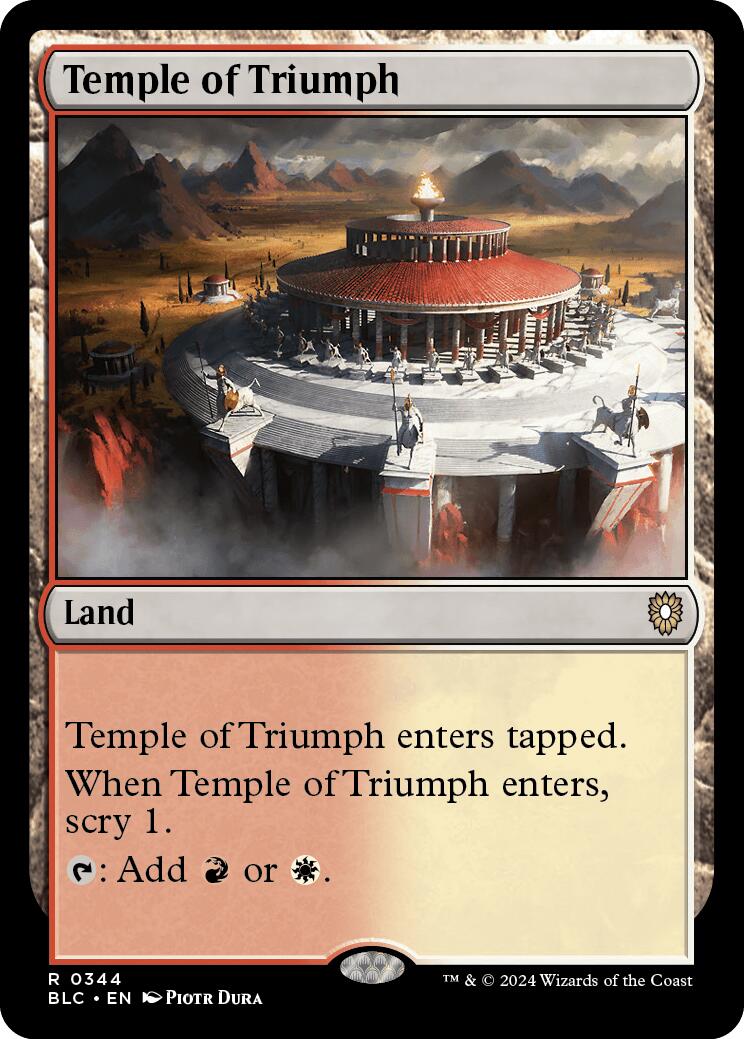 Temple of Triumph [Bloomburrow Commander] | Fandemonia Ltd