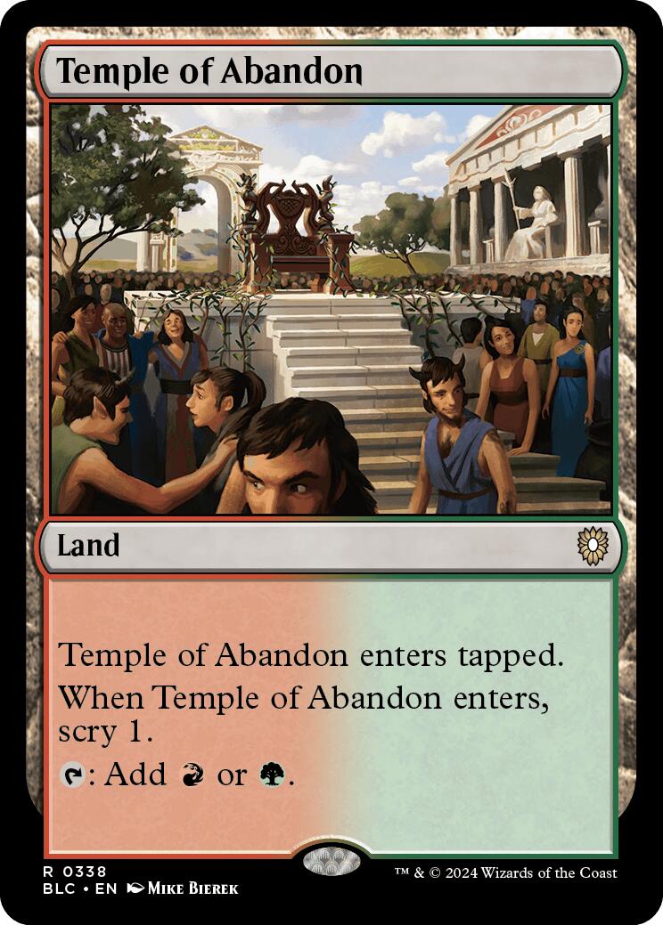 Temple of Abandon [Bloomburrow Commander] | Fandemonia Ltd