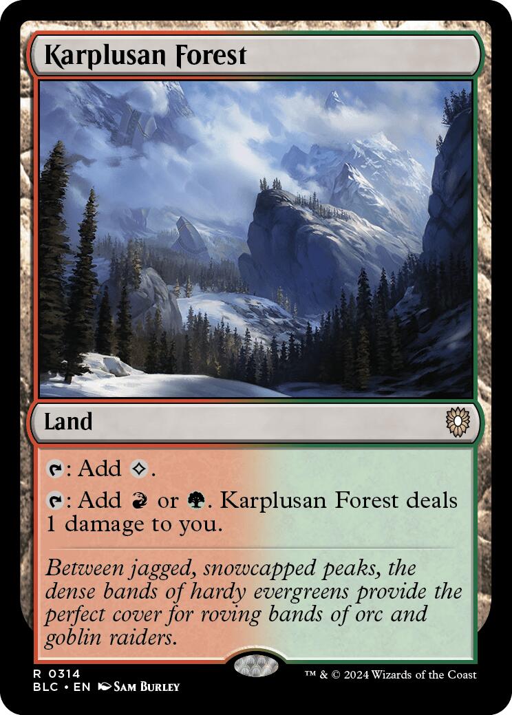 Karplusan Forest [Bloomburrow Commander] | Fandemonia Ltd