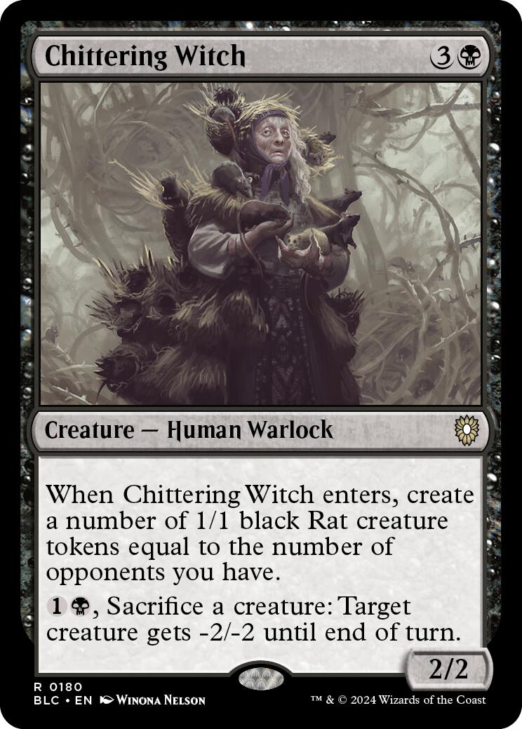 Chittering Witch [Bloomburrow Commander] | Fandemonia Ltd