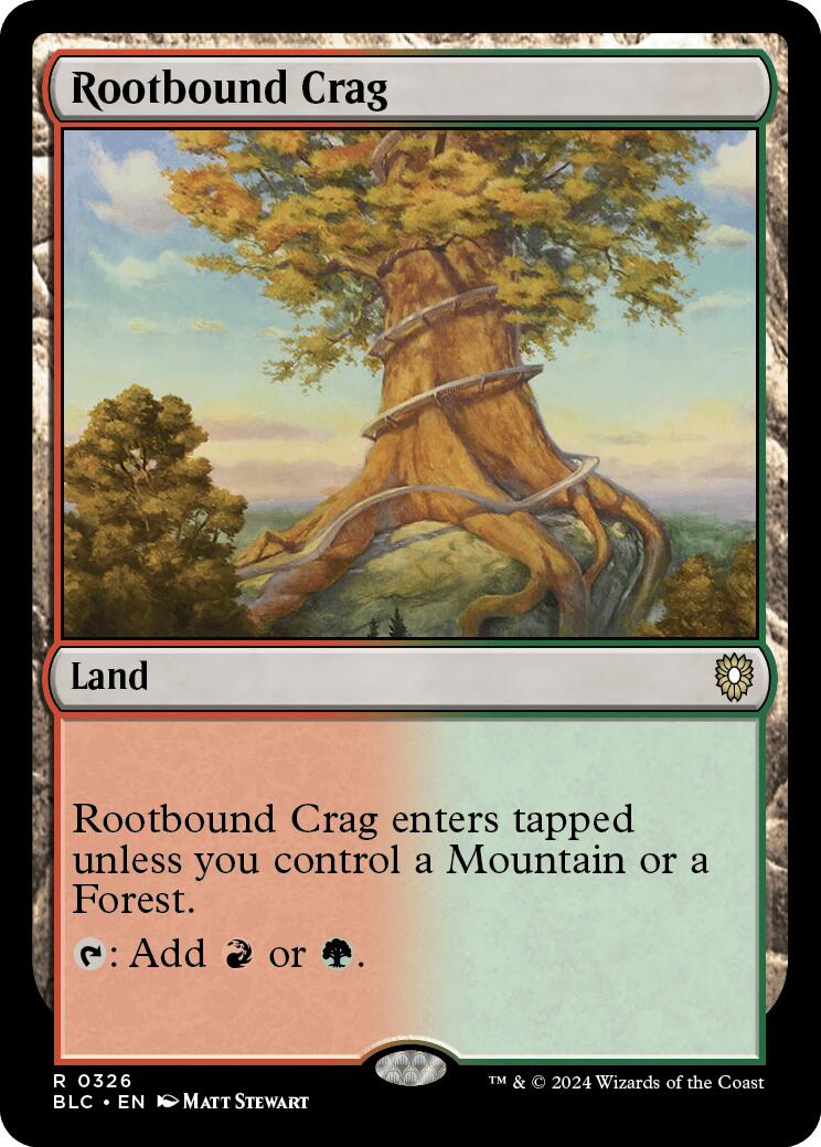 Rootbound Crag [Bloomburrow Commander] | Fandemonia Ltd