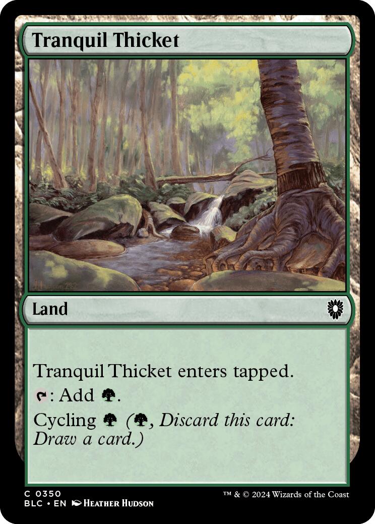 Tranquil Thicket [Bloomburrow Commander] | Fandemonia Ltd