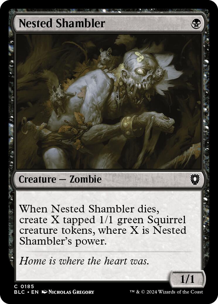 Nested Shambler [Bloomburrow Commander] | Fandemonia Ltd