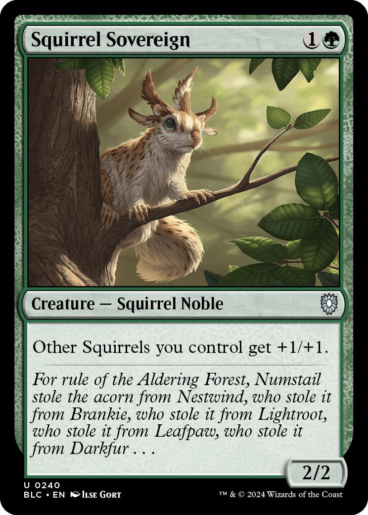 Squirrel Sovereign [Bloomburrow Commander] | Fandemonia Ltd