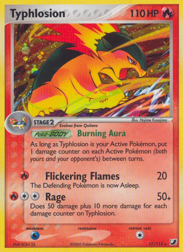 Typhlosion(17/115) (Theme Deck Exclusive) [EX: Unseen Forces] | Fandemonia Ltd