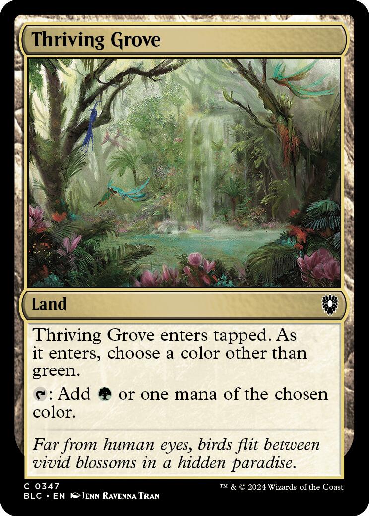 Thriving Grove [Bloomburrow Commander] | Fandemonia Ltd