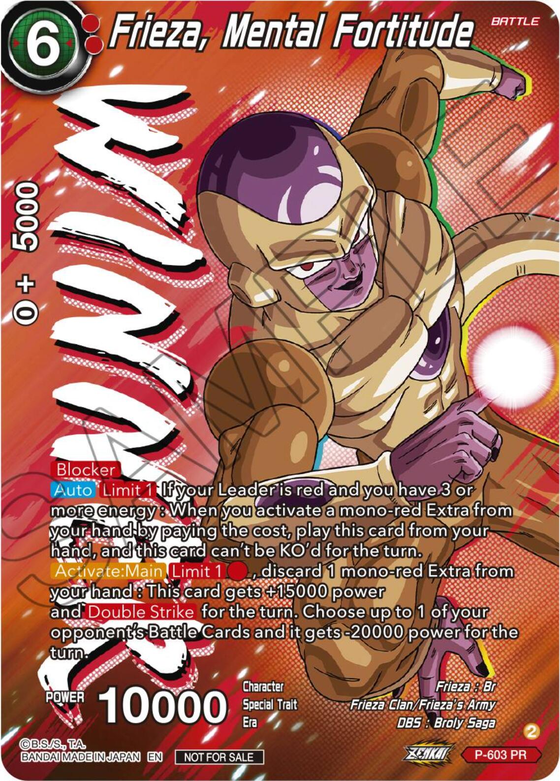 Frieza, Mental Fortitude (Tournament Pack Vol. 8) (Winner) (P-603) [Promotion Cards] | Fandemonia Ltd