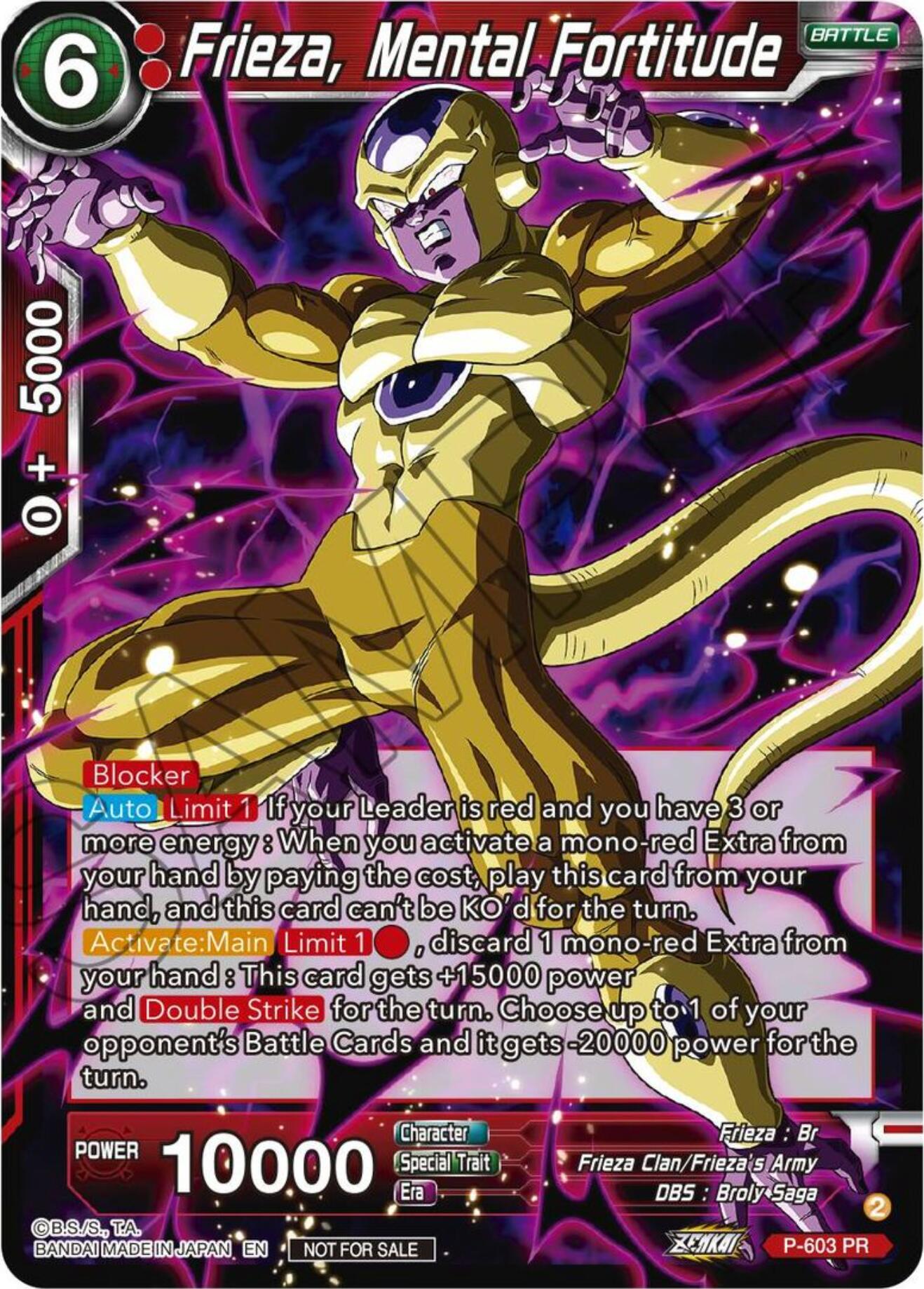 Frieza, Mental Fortitude (Tournament Pack Vol. 8) (P-603) [Promotion Cards] | Fandemonia Ltd