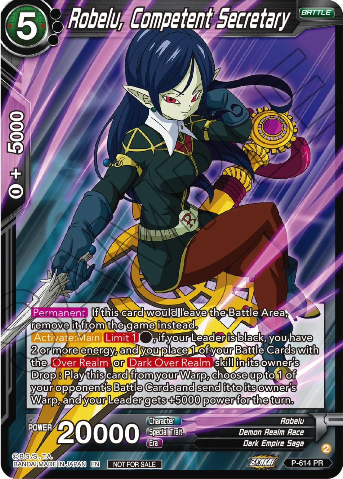 Robelu, Competent Secretary (Tournament Pack Vol. 8) (P-614) [Promotion Cards] | Fandemonia Ltd