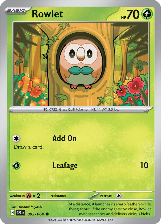 Rowlet (003/064) [Scarlet & Violet: Shrouded Fable] | Fandemonia Ltd