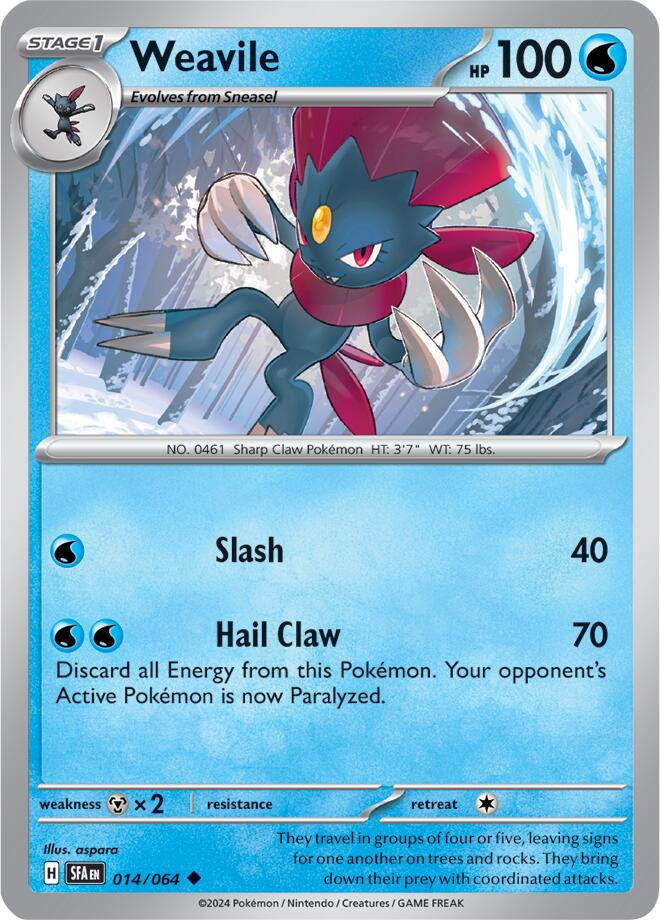 Weavile (014/064) [Scarlet & Violet: Shrouded Fable] | Fandemonia Ltd