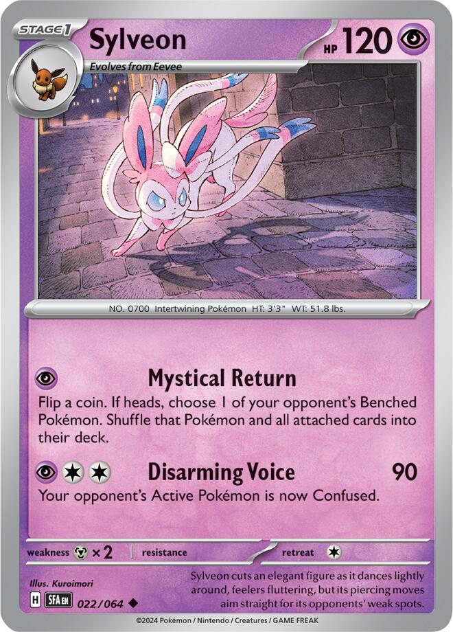 Sylveon (022/064) [Scarlet & Violet: Shrouded Fable] | Fandemonia Ltd